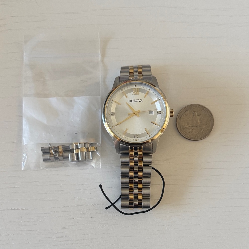 Men’s Two Tone Bulova Watch 98D161